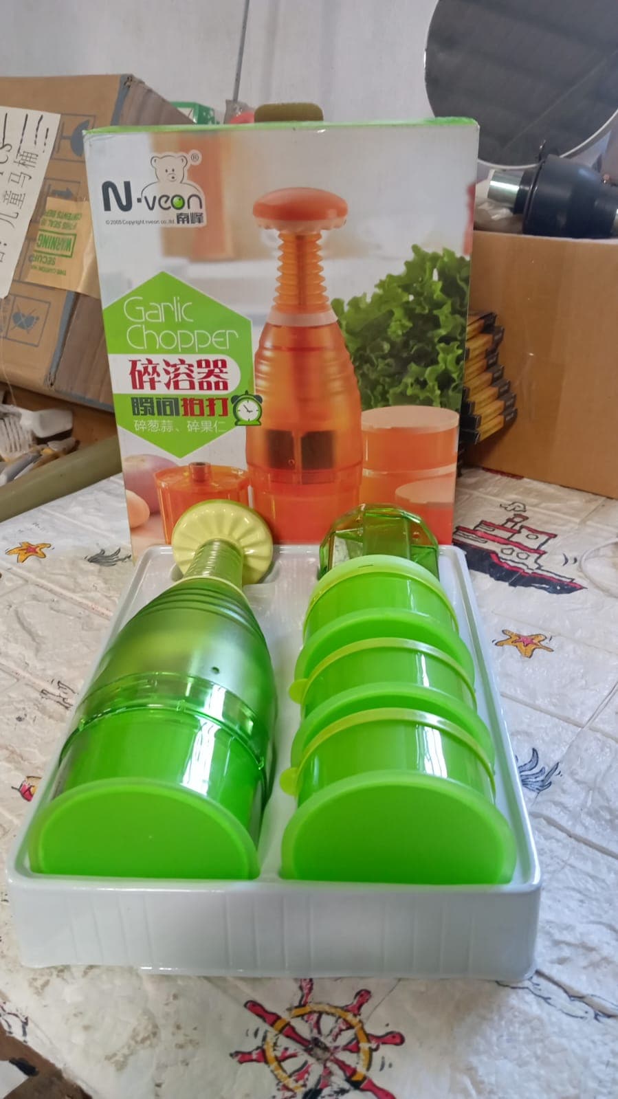 Food Chopper, Easy To Clean Manual Hand Chopper Dicer, Slap Press Chopper Mincer For Vegetables Onions Garlic Nuts Salads thumbnail 7