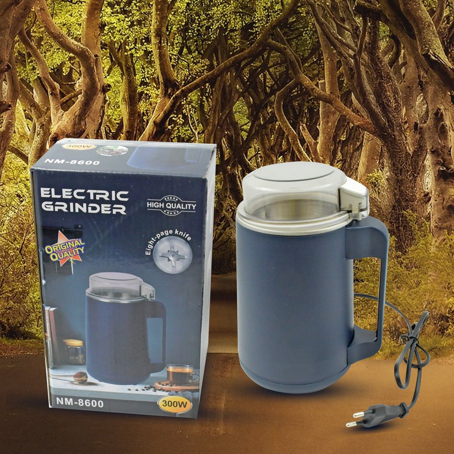 Electric Coffee & Spice Grinder Machine for Home, Fine Powder Maker (300W) thumbnail 1