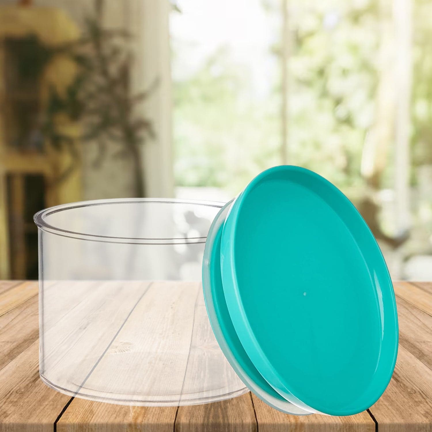 Airtight Container Jar 4 Pc Set With Stylish Tray for Kitchen Unbreakable Jar Set for Multipurpose Storage ( Mukhwas Dani ) thumbnail 7