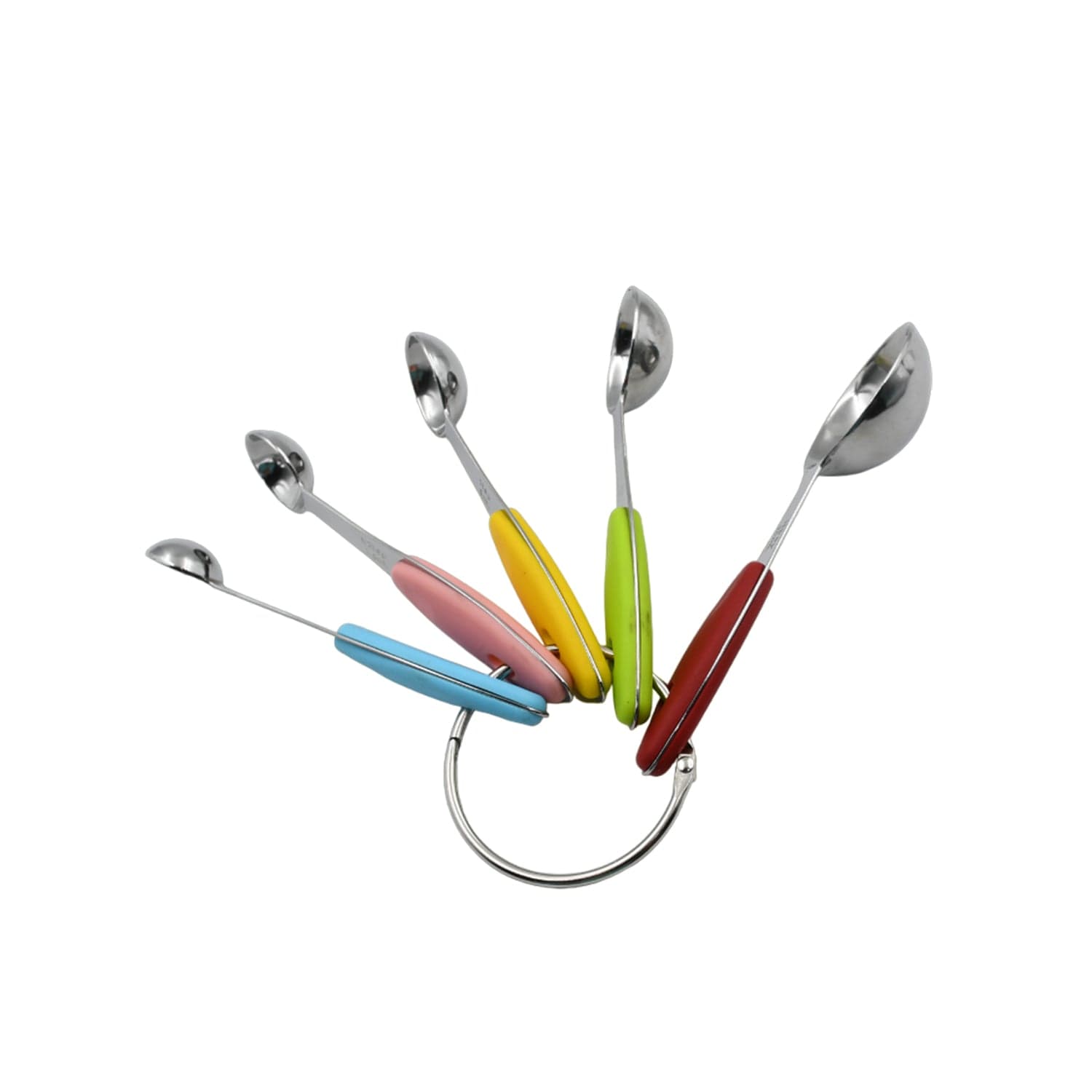 Measuring Cups and Spoons Stackable Set with Silicone Handle(5 Pc Set) thumbnail 5