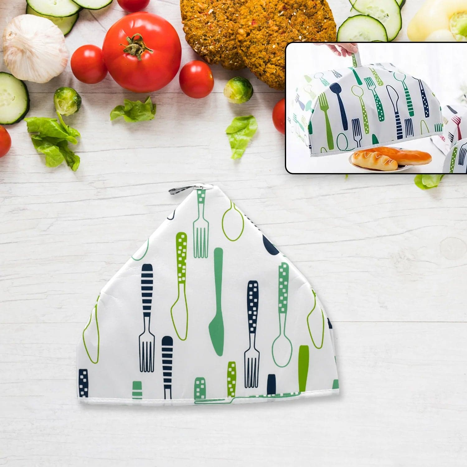 Foldable Food Covers, Kitchen Lid Foldable Cover (1 Pc / Small) thumbnail 1
