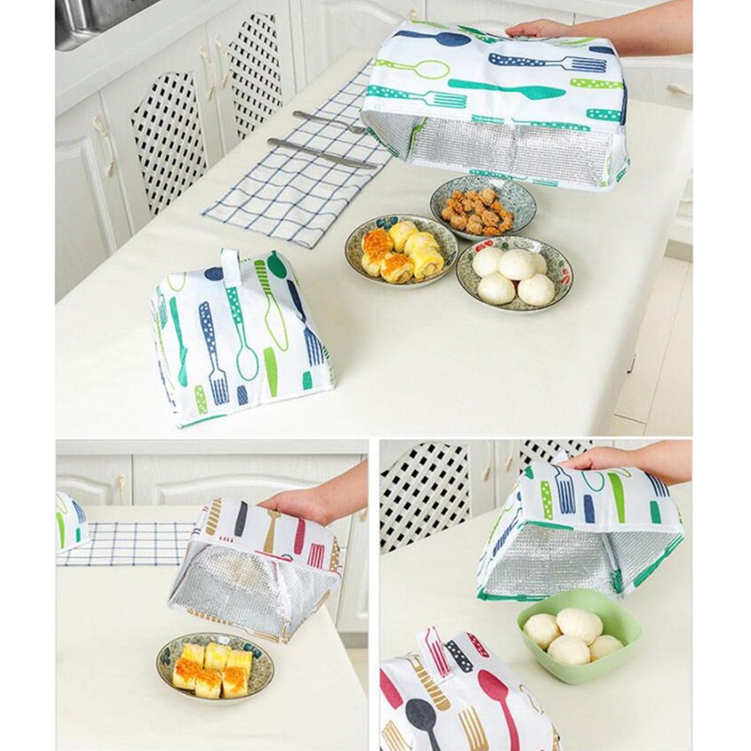 Foldable Food Covers, Kitchen Lid Foldable Cover (1 Pc / Small) thumbnail 3
