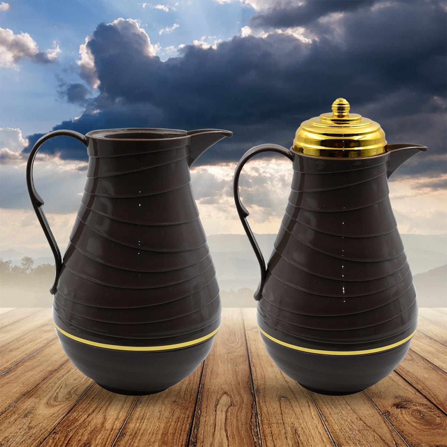 Insulated Tea Kettle Hot and Cold Premium Tea Kettle 1Ltr Kettle | Easy to Carry | Leak Proof | Tea Jug | Coffee Jug | Water Jug | Hot Beverages thumbnail 4