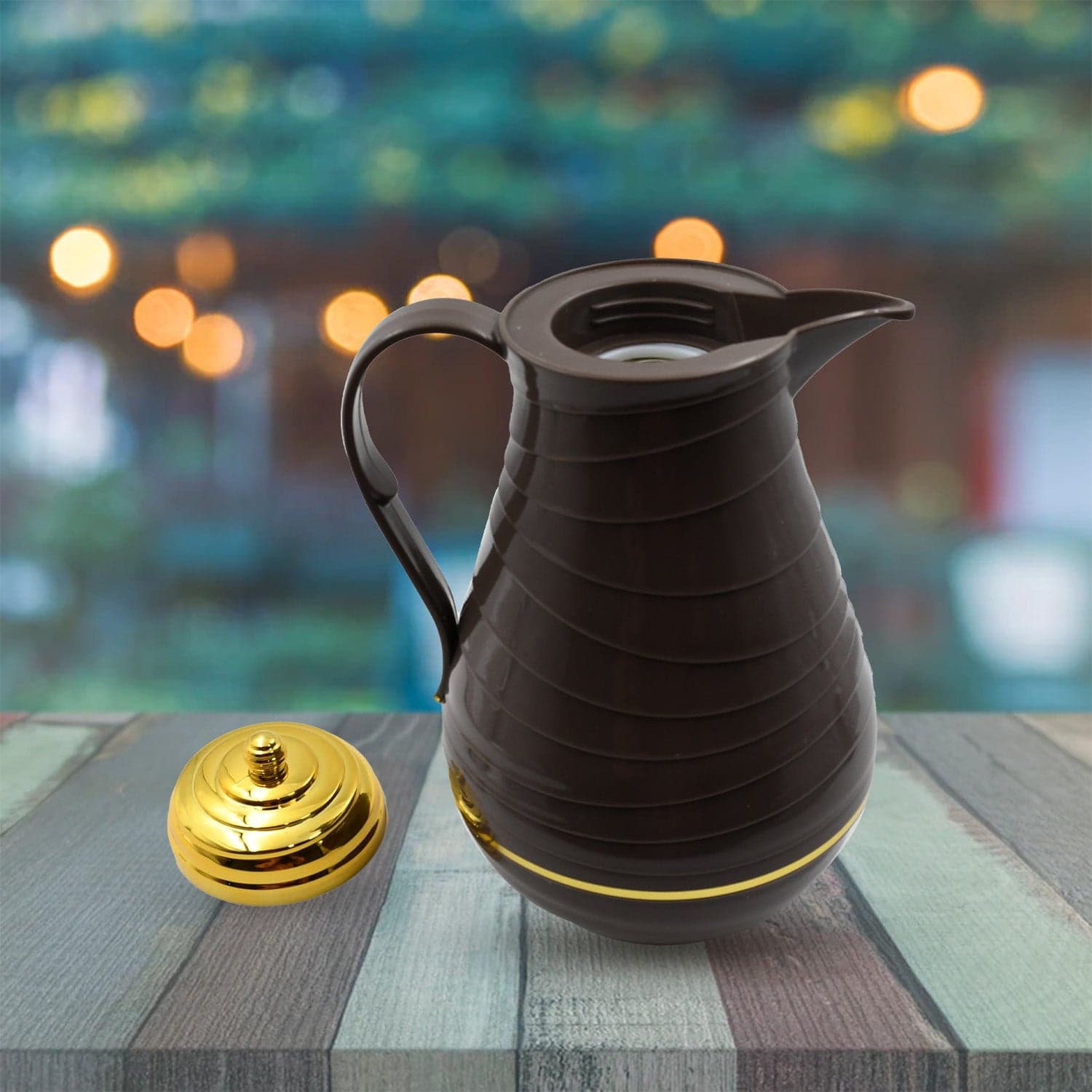 Insulated Tea Kettle Hot and Cold Premium Tea Kettle 1Ltr Kettle | Easy to Carry | Leak Proof | Tea Jug | Coffee Jug | Water Jug | Hot Beverages thumbnail 5
