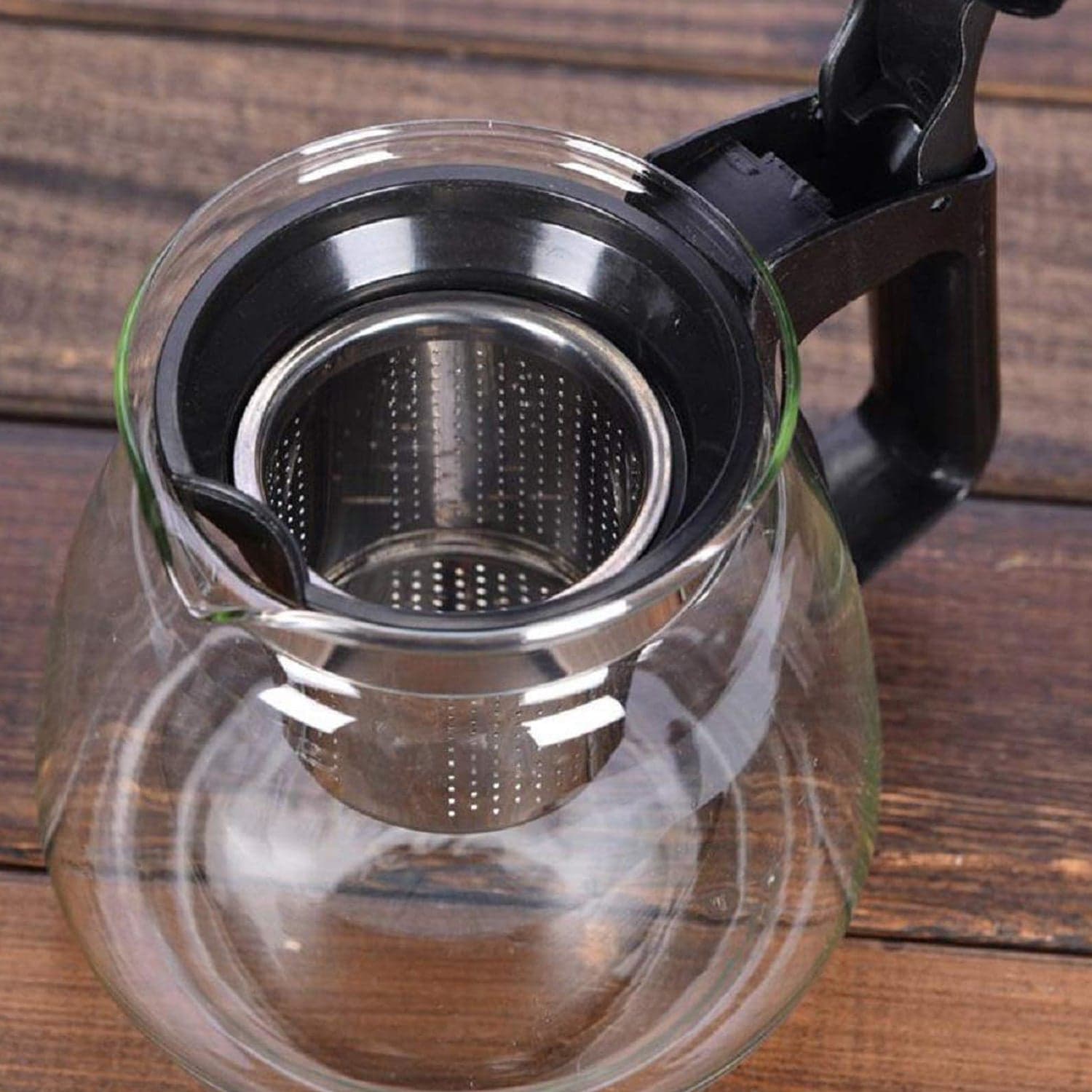 Flame Proof Glass Kettle & Cup Set With Strainer High Quality Kettle Set For Home & Caf© Use  (4 Cup & 1 Kettle) (24 Pc MOQ) thumbnail 7