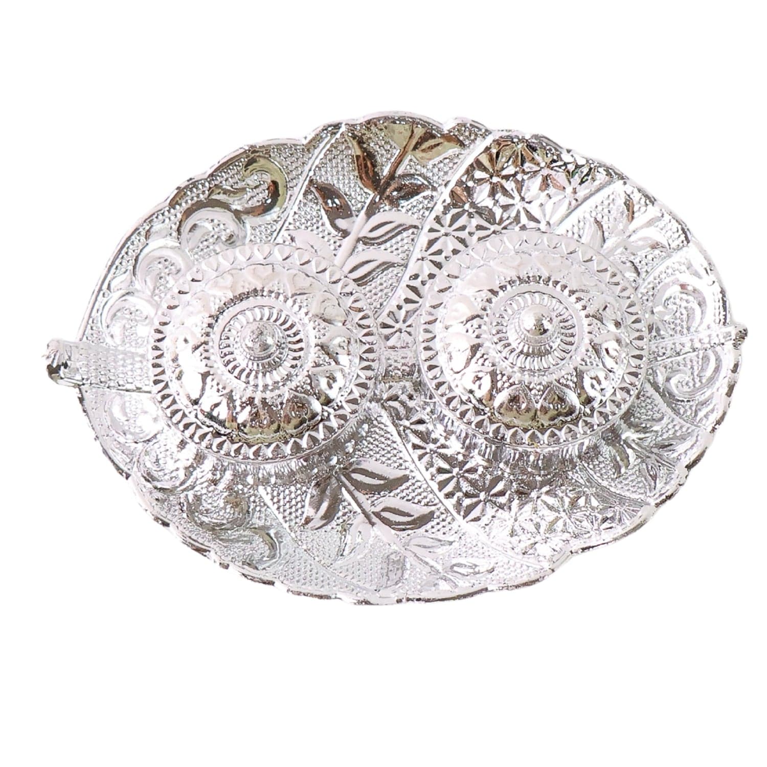 Leaf Shape Special Puja Thali (1 Pc / Mix Design) thumbnail 5