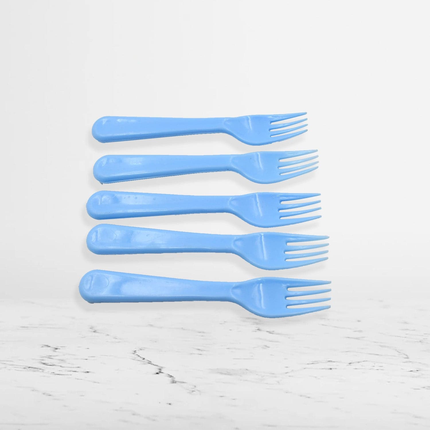 Reusable Premium Heavy Weight Plastic Forks, Party Supplies, One Size, Plastic 5Pc Serving Fork Set For Kitchen, Travel, Home (5Pc) thumbnail 4