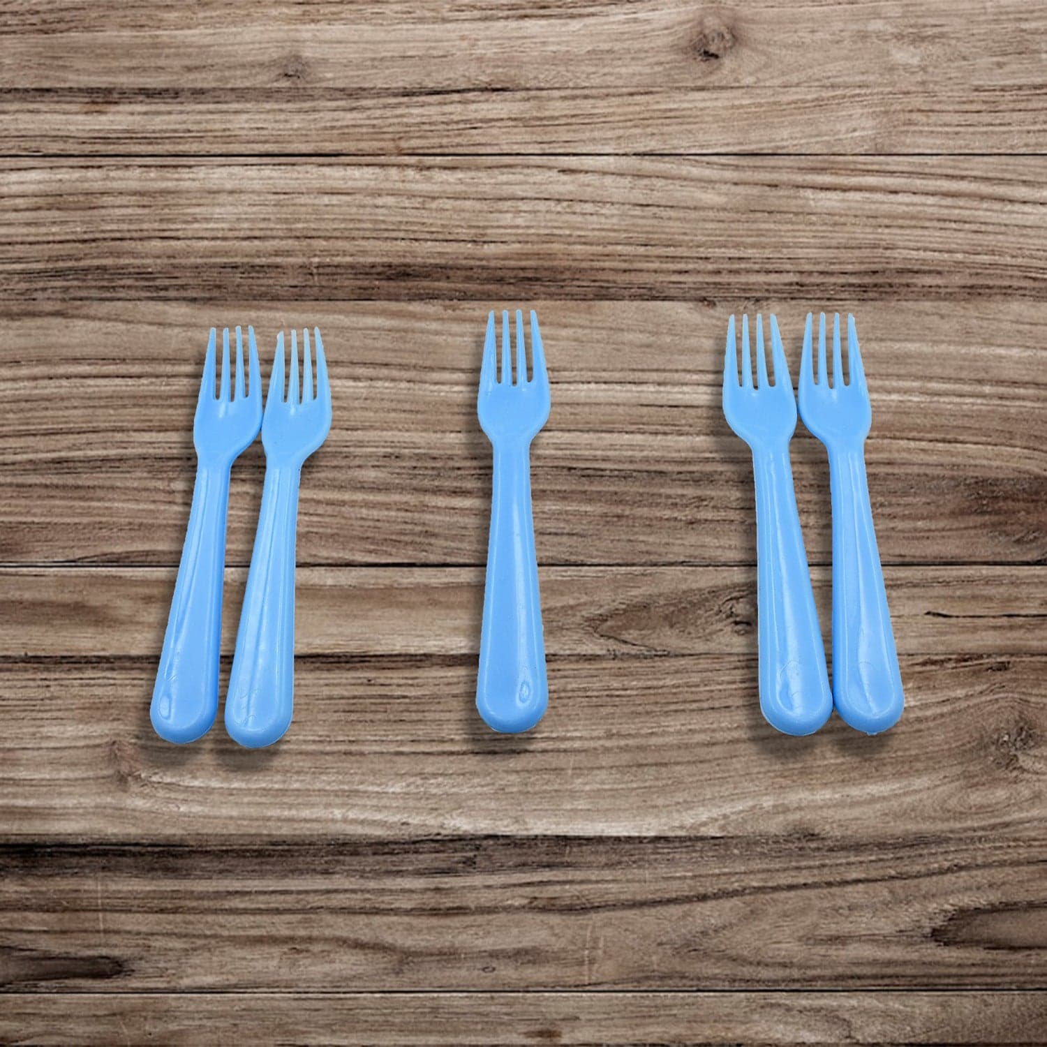 Reusable Premium Heavy Weight Plastic Forks, Party Supplies, One Size, Plastic 5Pc Serving Fork Set For Kitchen, Travel, Home (5Pc) thumbnail 5