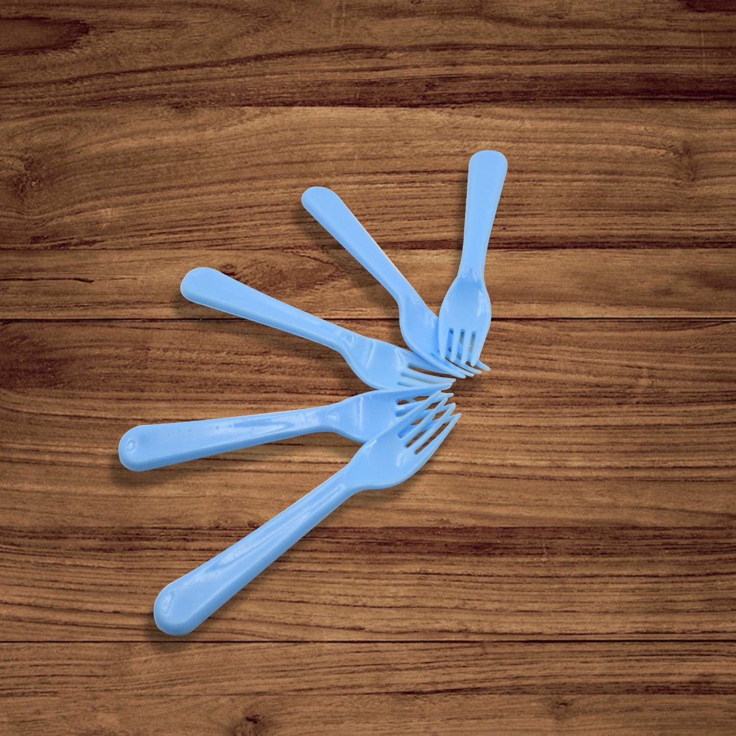 Reusable Premium Heavy Weight Plastic Forks, Party Supplies, One Size, Plastic 5Pc Serving Fork Set For Kitchen, Travel, Home (5Pc) thumbnail 6