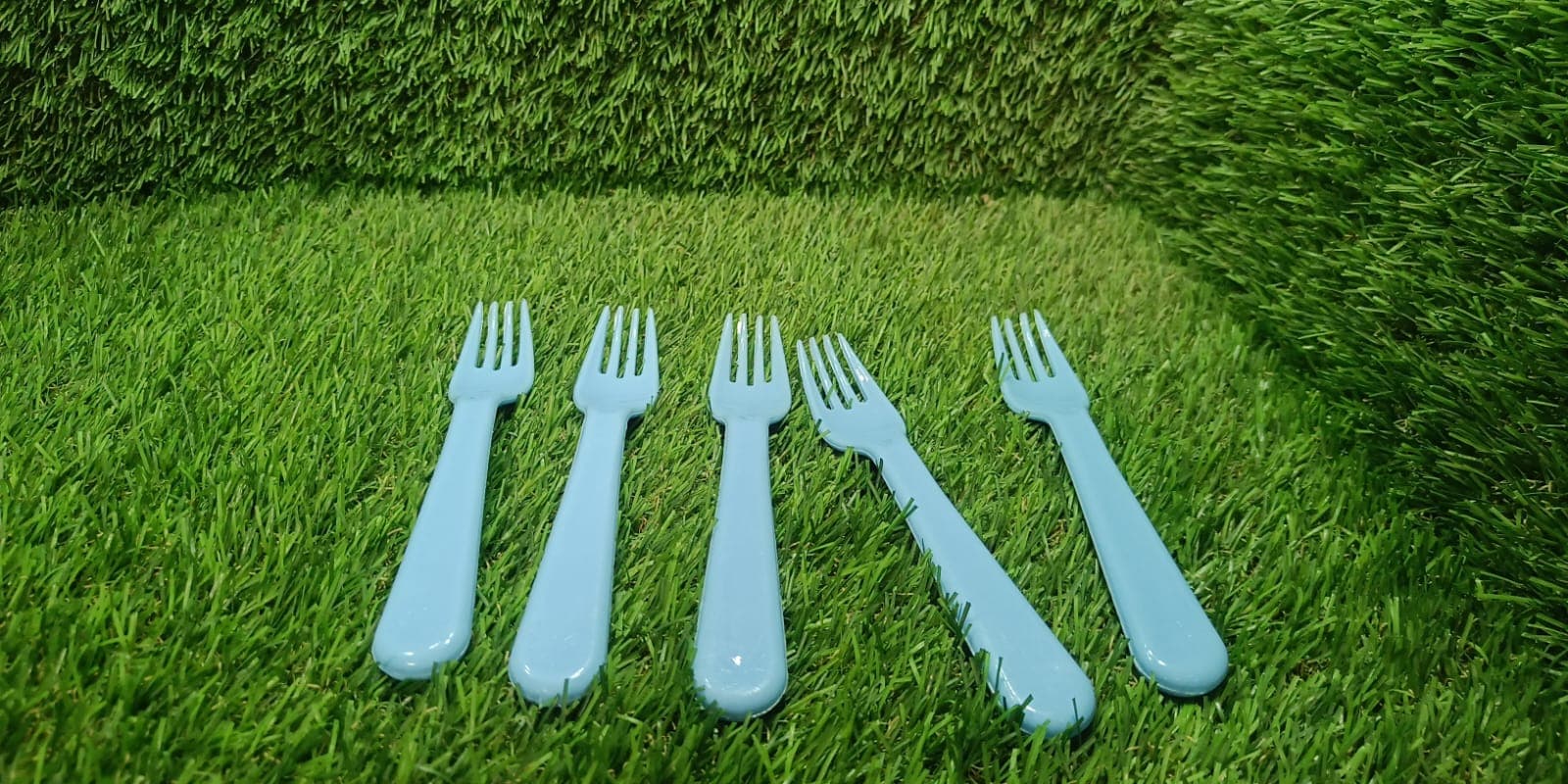 Reusable Premium Heavy Weight Plastic Forks, Party Supplies, One Size, Plastic 5Pc Serving Fork Set For Kitchen, Travel, Home (5Pc) thumbnail 7