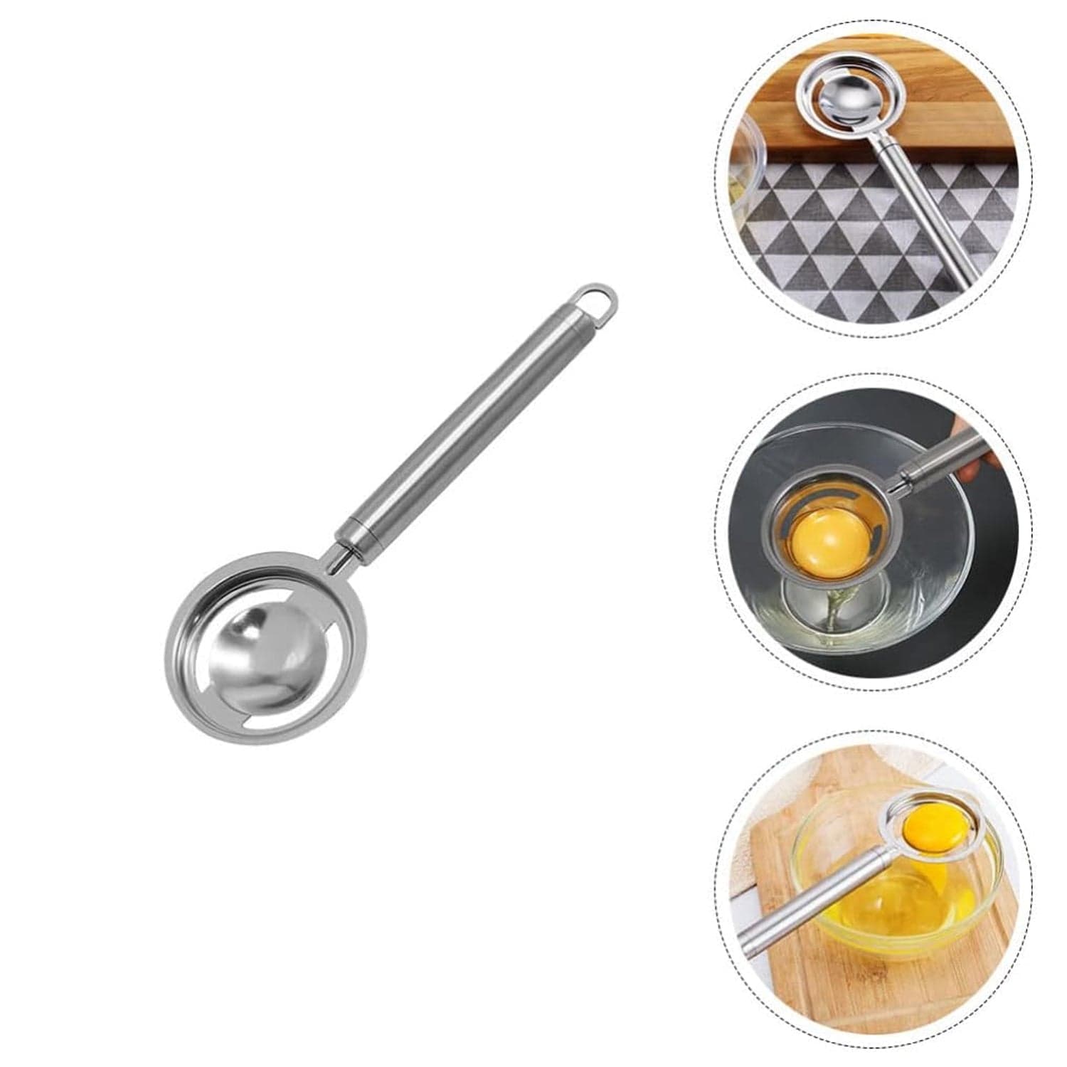 Kitchen Tools Egg Yolk White Separator Stainless Steel thumbnail 1