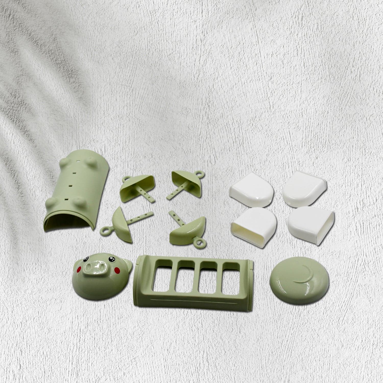 Pig Shape Mold Ice Candy, Sicle Mold Ice, Plastic Ice Candy Maker Kulfi Maker Molds Set With 4 Cups thumbnail 4