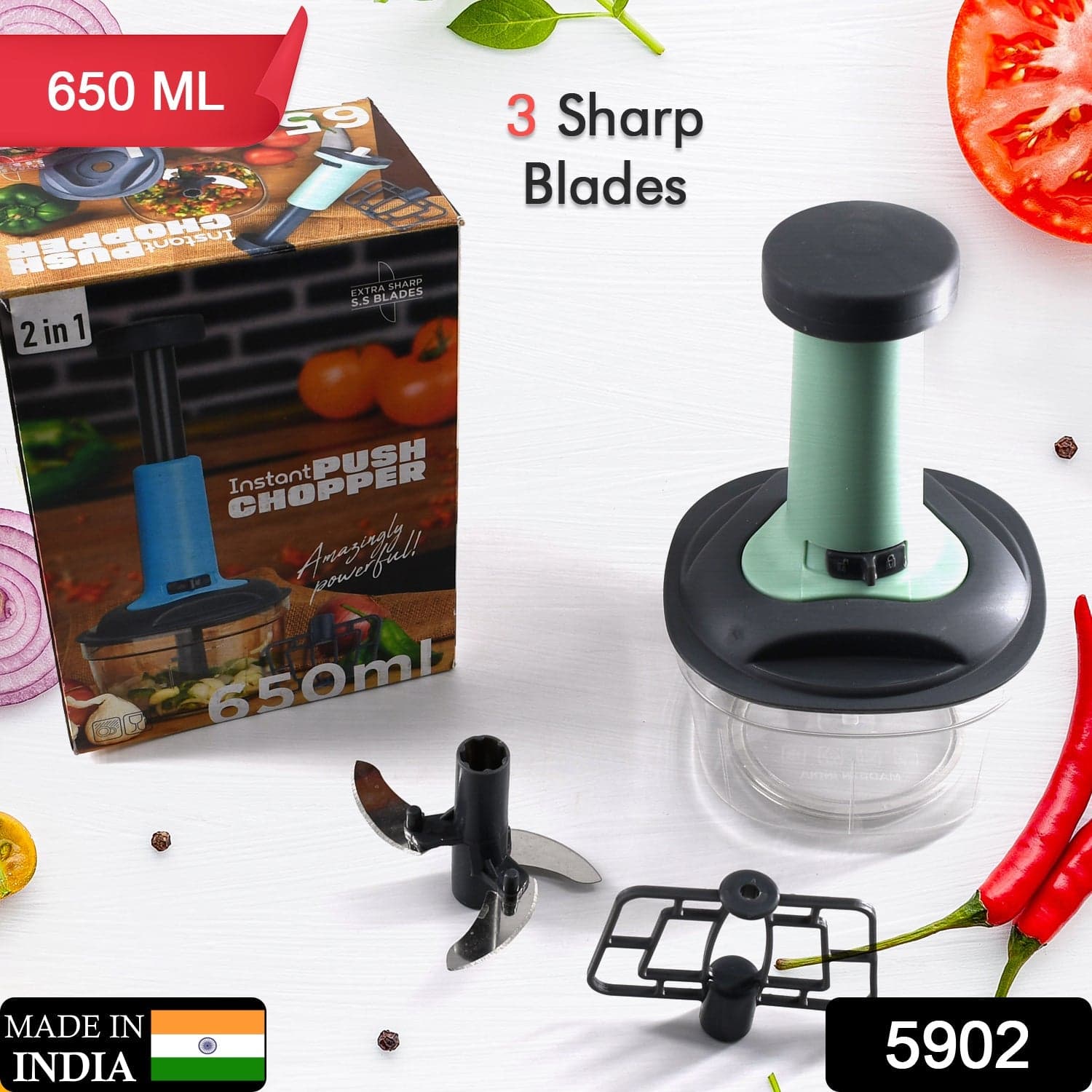 Push Chopper Manual Food Chopper thumbnail 2