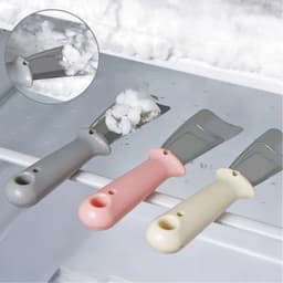 Ice Remover Scoop, Non Slip Ergonomic Design Compact Size Freezer Shovel Anti Rust For Refrigerator (1Pc)