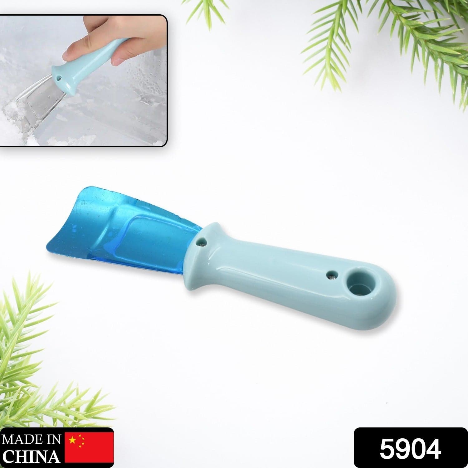 Ice Remover Scoop, Non Slip Ergonomic Design Compact Size Freezer Shovel Anti Rust For Refrigerator (1Pc) thumbnail 3
