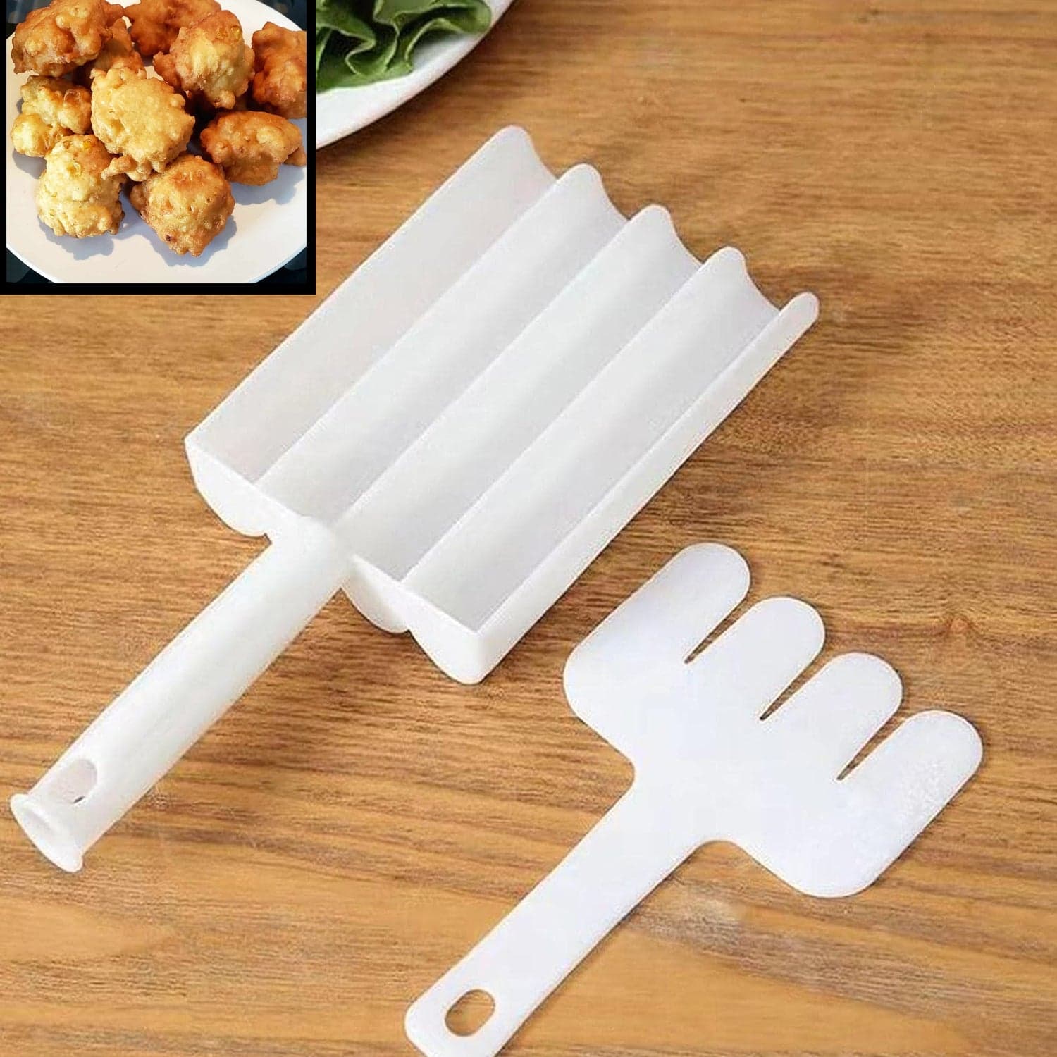 Small Multifunction Fritters Maker - Creative Fritters Scoop Multi-Function Ball Maker | Portable Maker For Making Cake Balls ID-5913 thumbnail 4