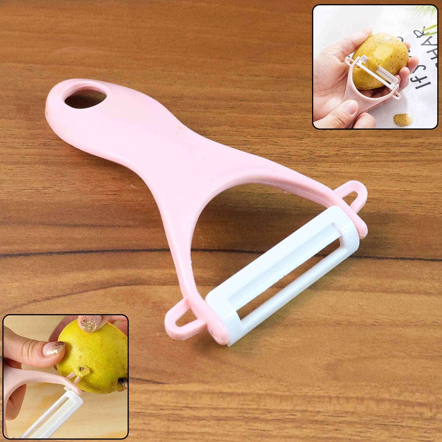 Stainless Steel Blade Peeler Universal Peeler for Professional and Household Kitchen Peeler (1 pc) thumbnail 1