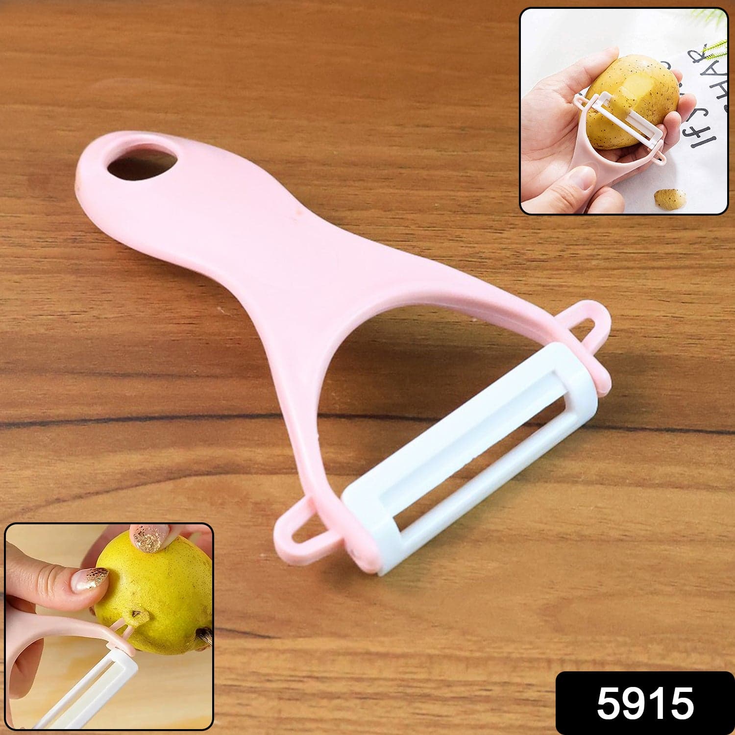 Stainless Steel Blade Peeler Universal Peeler for Professional and Household Kitchen Peeler (1 pc) thumbnail 2