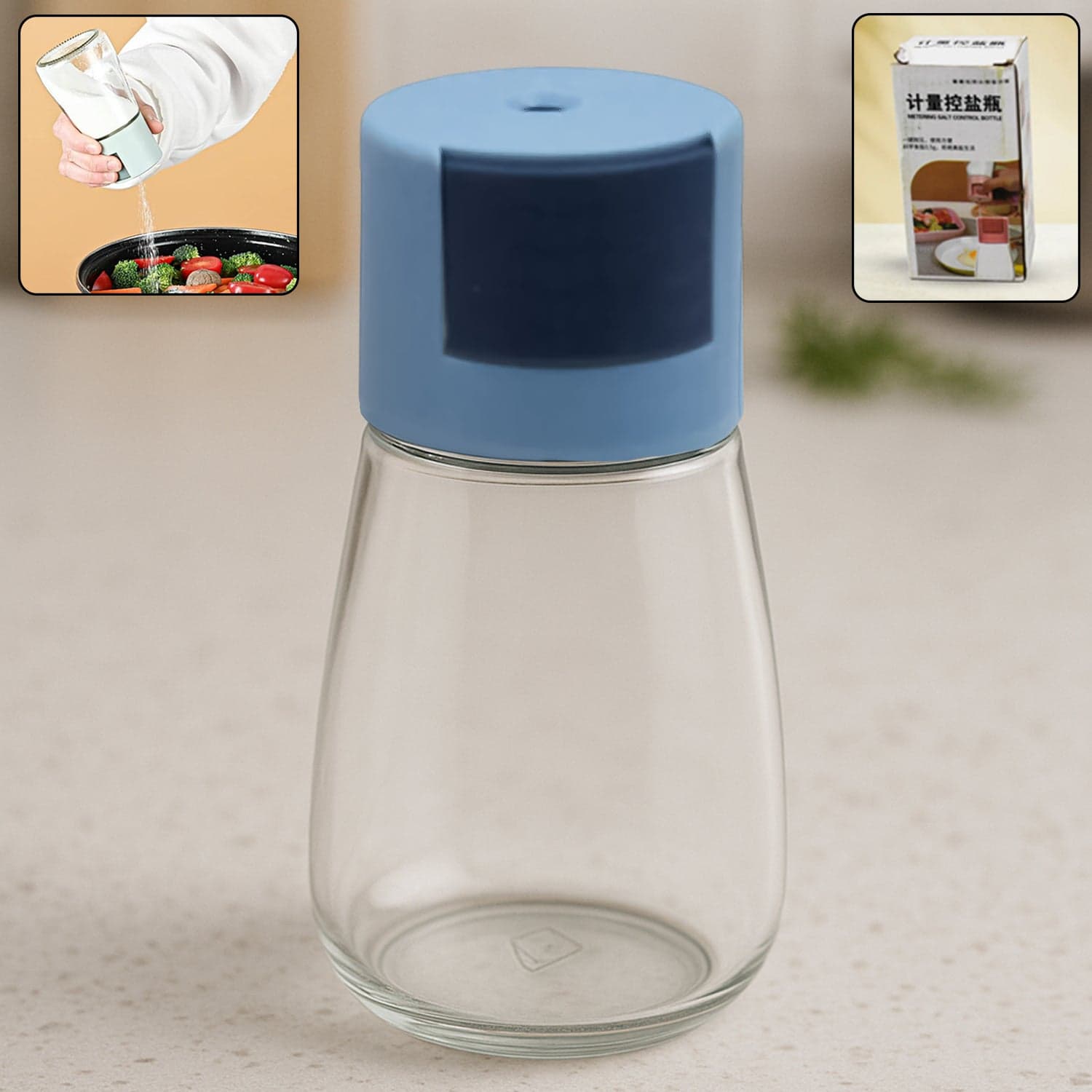 Glass Salt Dispenser for Cooking with 0.5g Precision (1 Pc) thumbnail 1