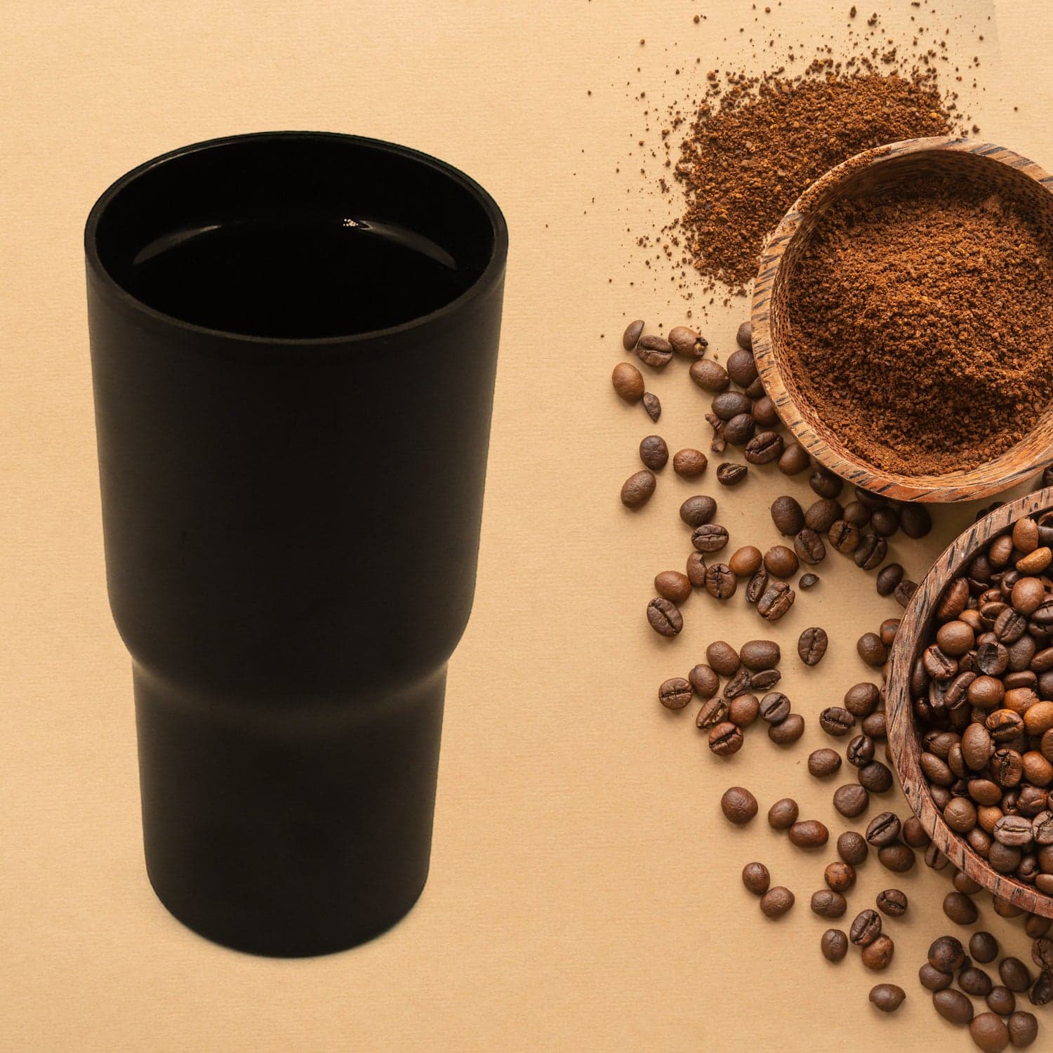 Stainless Steel Vacuum Insulated Glass Coffee Cups Double Walled Travel Mug thumbnail 1