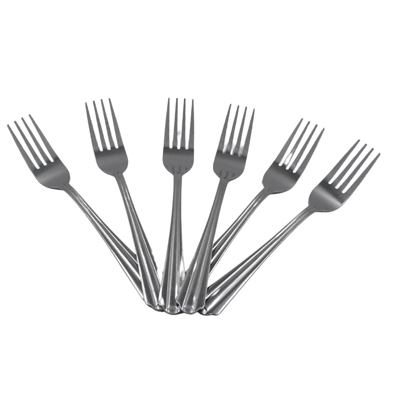 STEEL FORKS SET OF 6 - FORK SET FOR HOME AND KITCHEN FORK HIGH QUALITY PREMIUM FORK SET (6 PC SET ) thumbnail 4