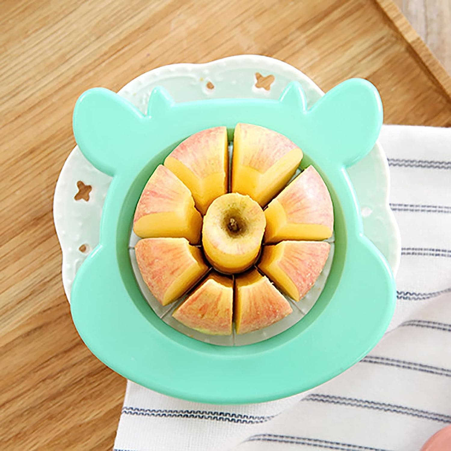 Apple Cutter Knife Corers Chopper Fruit Slicer Pp Stainless Steel Vegetable - Funnel Apple Peeler Gadget & Pasta Layer Apple Kitchen Peeler Apple thumbnail 1