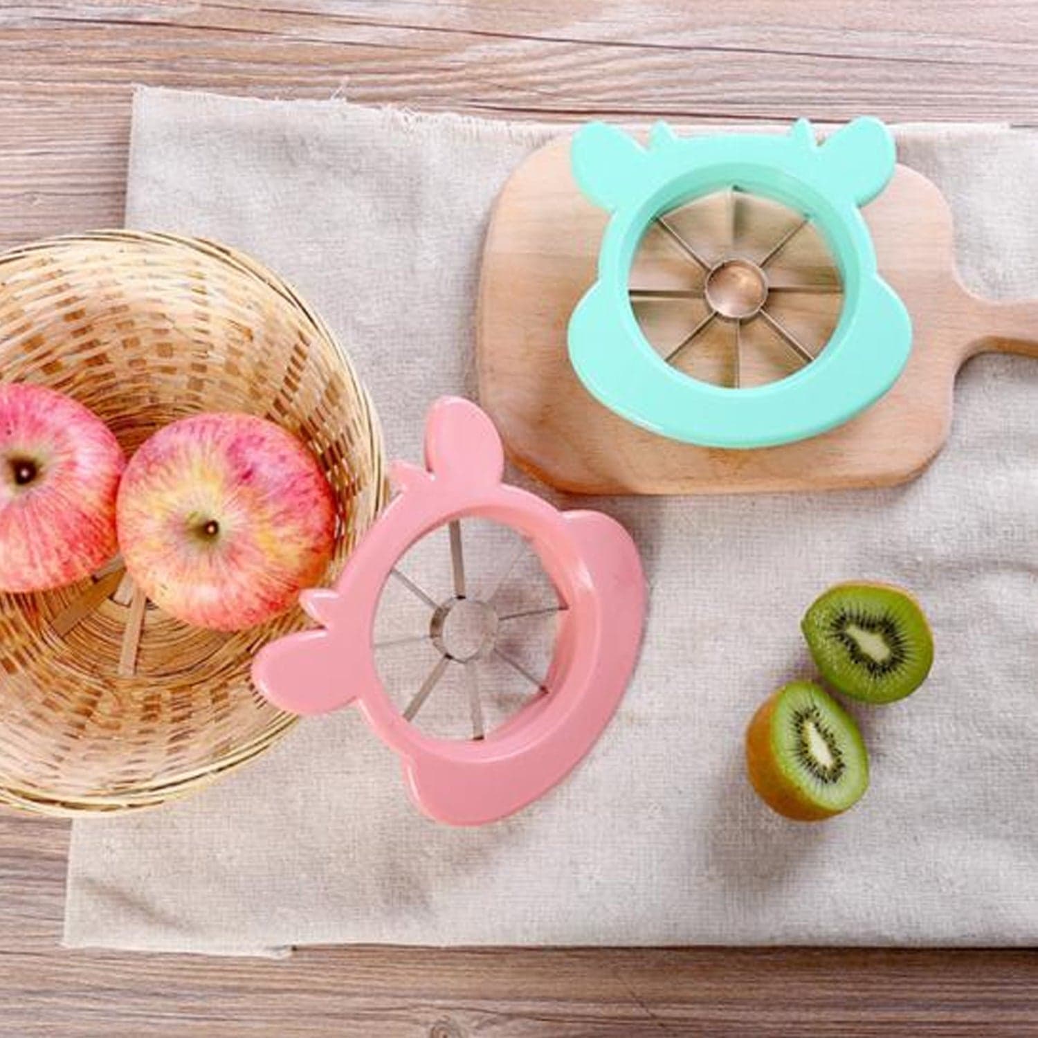 Apple Cutter Knife Corers Chopper Fruit Slicer Pp Stainless Steel Vegetable - Funnel Apple Peeler Gadget & Pasta Layer Apple Kitchen Peeler Apple thumbnail 7