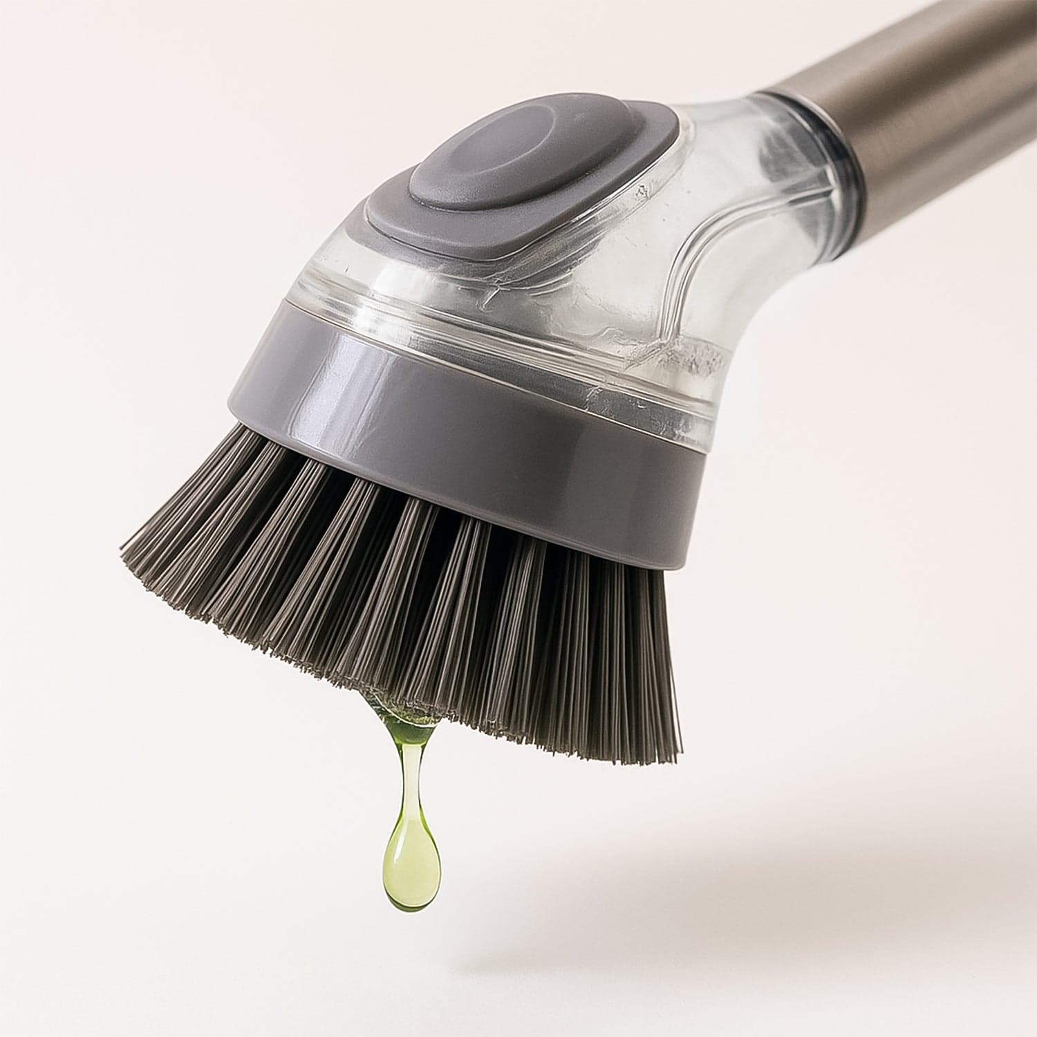 Cleaning Brushes Set, Scrub Brush Bathroom Brush, Long Handle Liquid Dispenser Pot Washing Brush thumbnail 3
