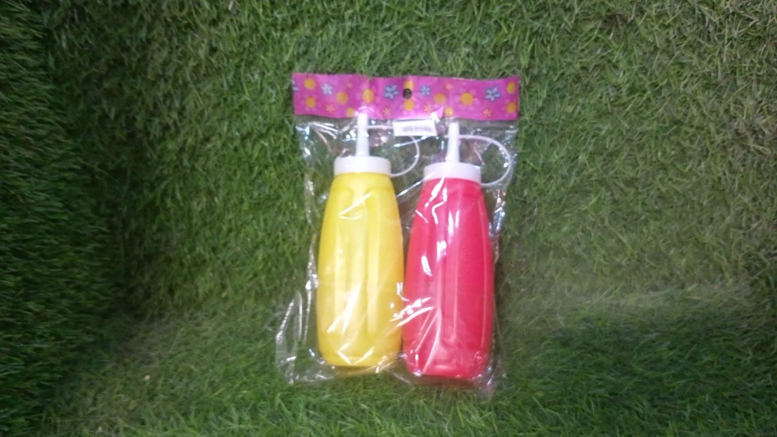 Plastic Squeeze Bottle Ketchup Mustard Honey Sauce Dispenser Bottle ( 2 Pc Set ) thumbnail 6