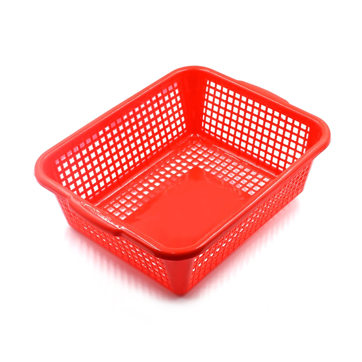 Multipurpose Drain Basket Shelves Fruit and Vegetable Washing Basket Rectangular Plastic Kitchen Sink Water Filter Basket (1Pc) thumbnail 4