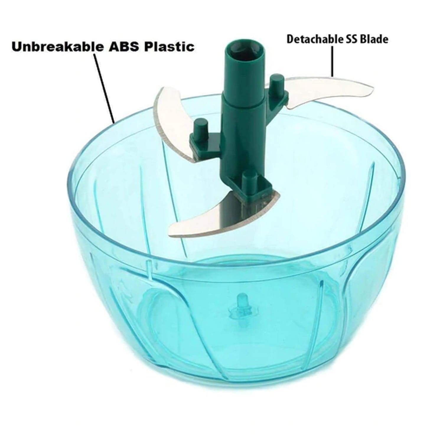 Handy Mini Plastic Vegetable Chopper Cutter, Onion Chopper Vegetables For Kitchen Accessories With 3 Blades thumbnail 6