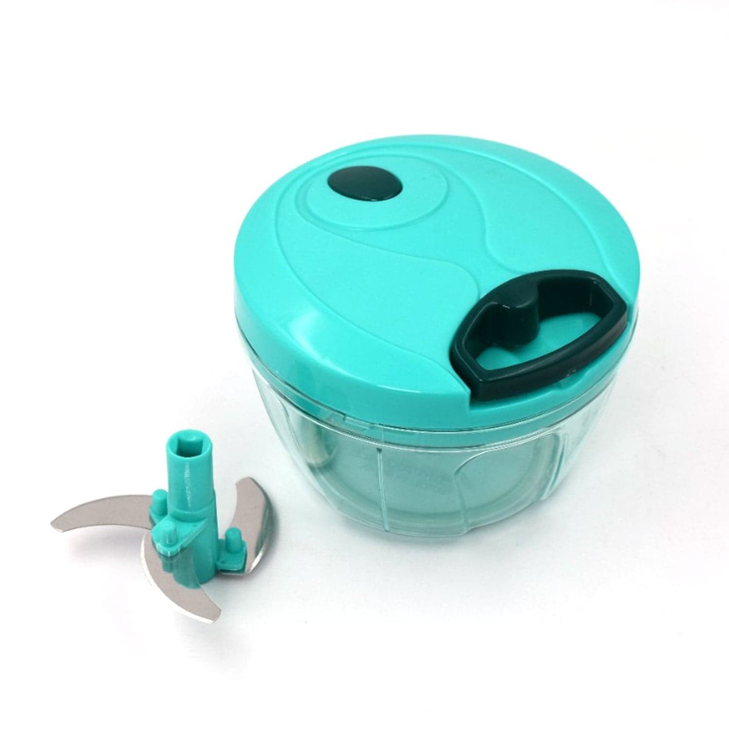 Handy Mini Plastic Vegetable Chopper Cutter, Onion Chopper Vegetables For Kitchen Accessories With 3 Blades thumbnail 8
