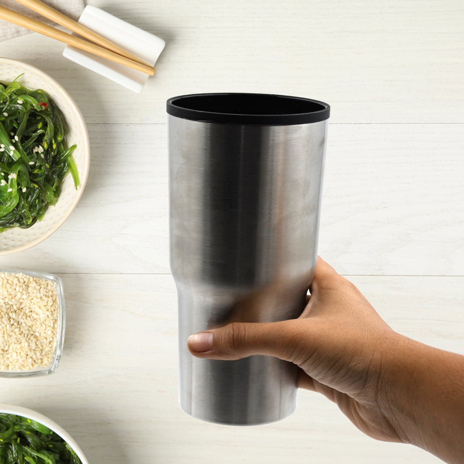 Stainless Steel Vacuum Glass Insulated Glass Coffee Cups Double Walled Travel Mug thumbnail 5