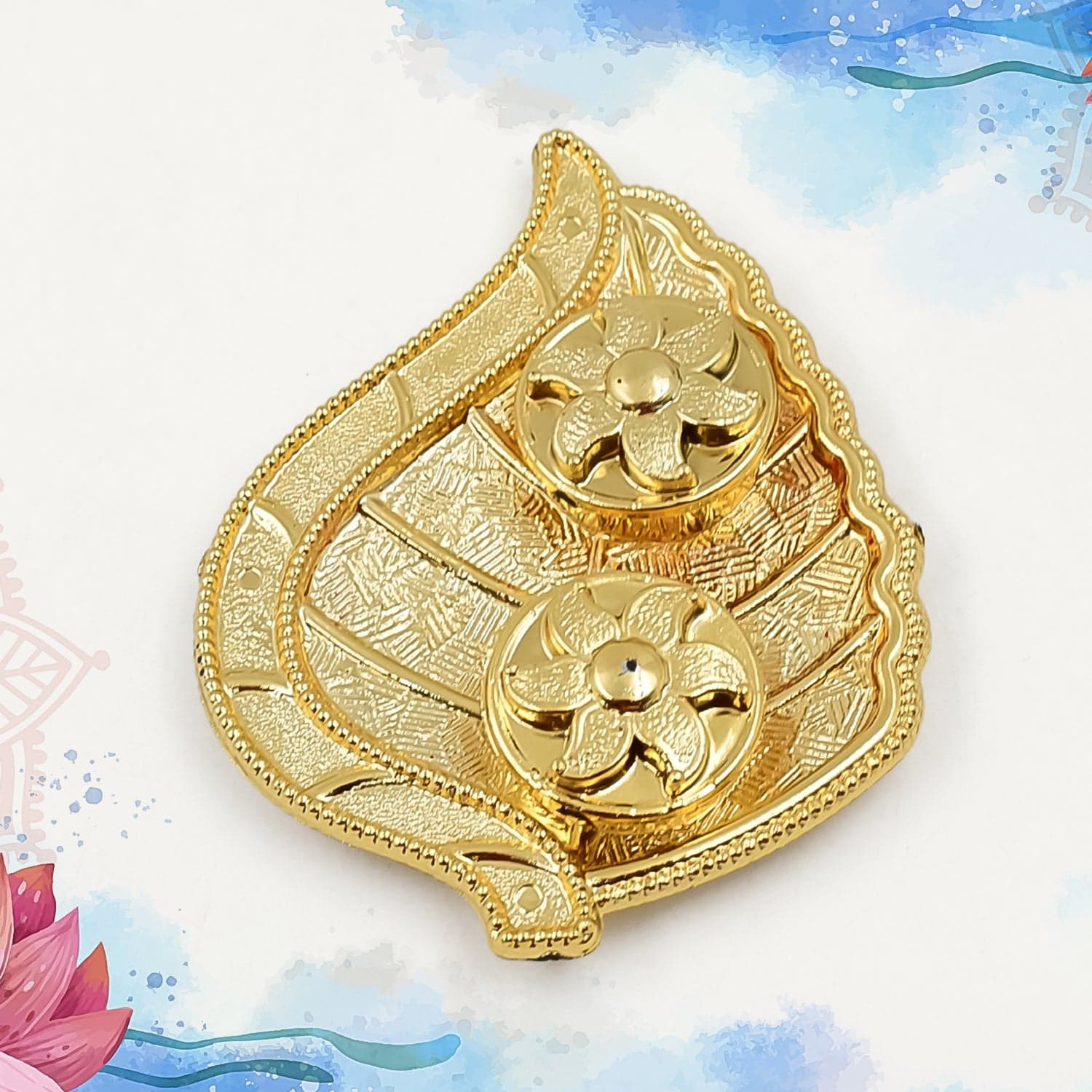 Leaf Shape Rakasha Bandhan Special Puja Thali (1 Pc) thumbnail 6