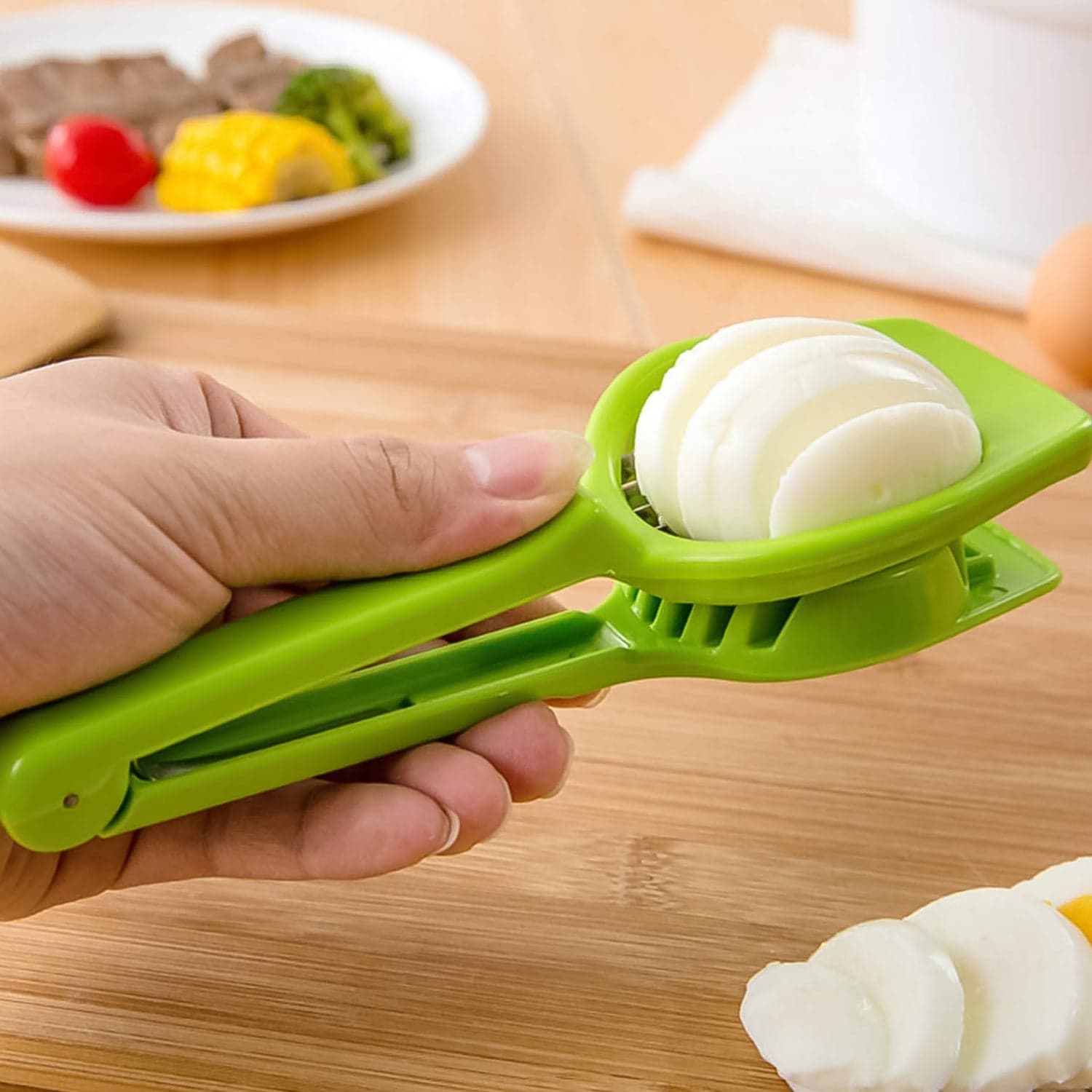 Multipurpose Slicer With Seven Blades, Egg Slicers Stainless Slicer, Strawberry, Tomato, Kiwi, Fruit Cutter, Divider Separator thumbnail 3