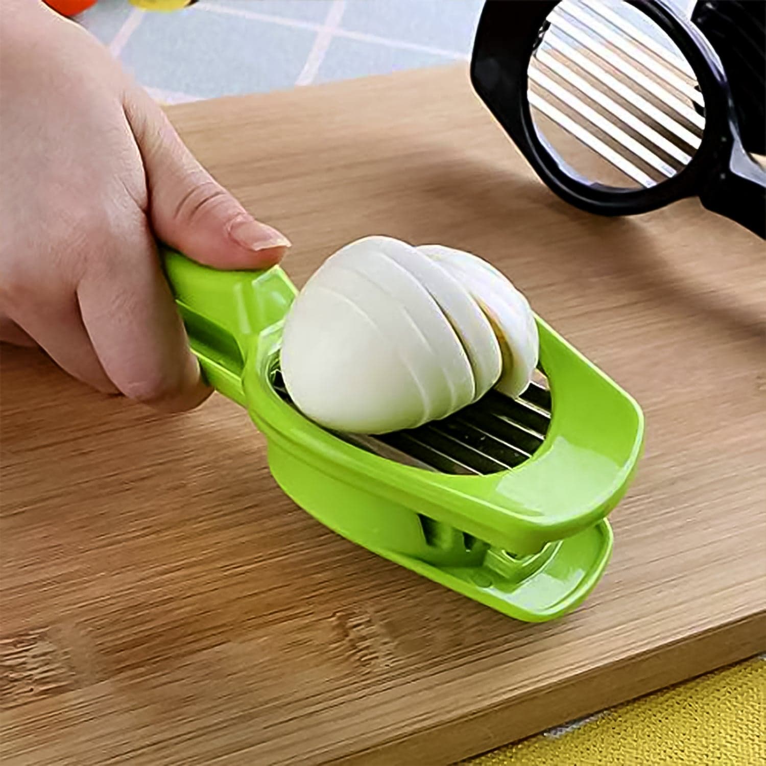 Multipurpose Slicer With Seven Blades, Egg Slicers Stainless Slicer, Strawberry, Tomato, Kiwi, Fruit Cutter, Divider Separator thumbnail 6