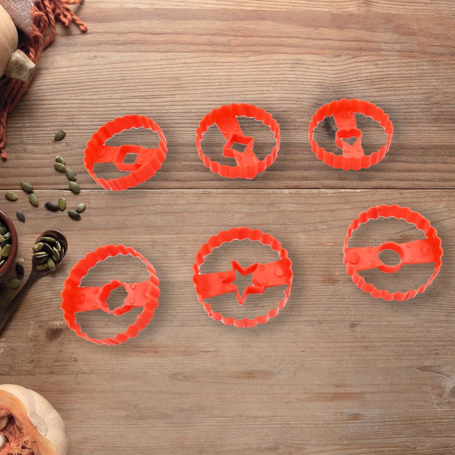 Easter Cookie Cutter Set - Plastic Biscuit Cutting Tools for DIY Baking & Cake Decoration (6-Piece) thumbnail 3