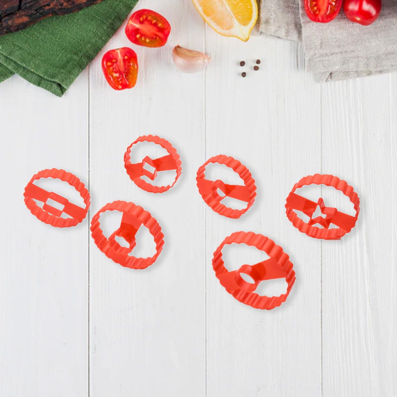 Easter Cookie Cutter Set - Plastic Biscuit Cutting Tools for DIY Baking & Cake Decoration (6-Piece) thumbnail 4