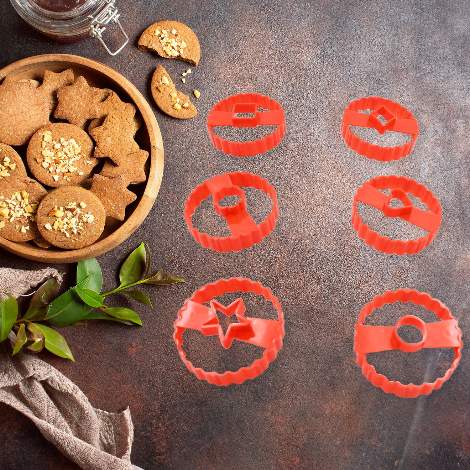 Easter Cookie Cutter Set - Plastic Biscuit Cutting Tools for DIY Baking & Cake Decoration (6-Piece) thumbnail 5