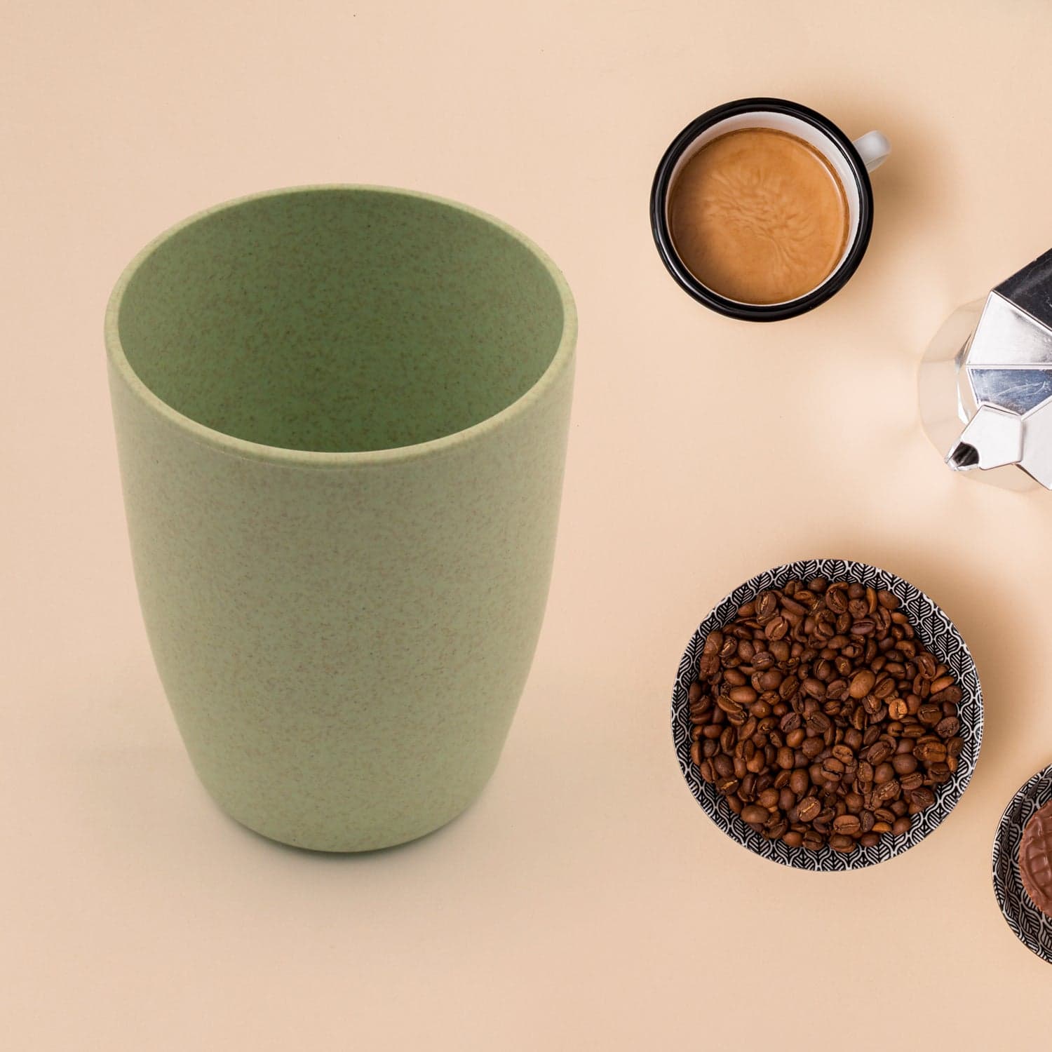 Reusable Cups/Mugs/ Glass/ Tumbler Set Eco Friendly Cups For Drinking Tea Coffee thumbnail 3