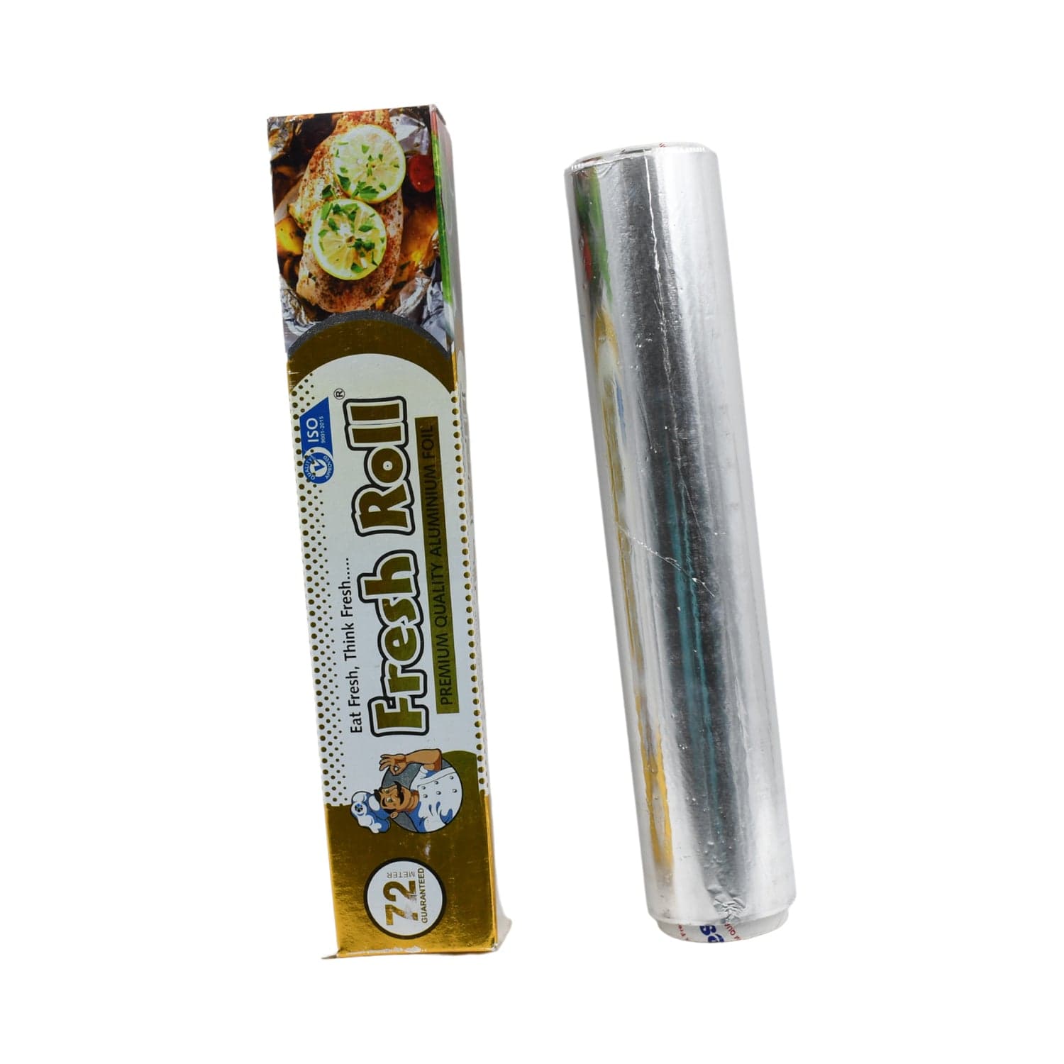 Premium Quality Food Grade Aluminum Foil Roll Heavy Duty Non Stick Thick Aluminum Foil Sheet Baking Grilling Tool 72Mtr (1Pc) thumbnail 4