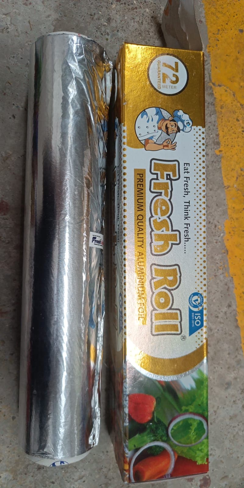 Premium Quality Food Grade Aluminum Foil Roll Heavy Duty Non Stick Thick Aluminum Foil Sheet Baking Grilling Tool 72Mtr (1Pc) thumbnail 7