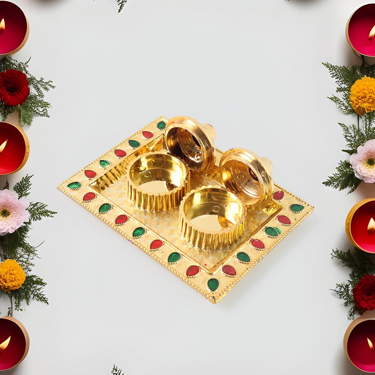 Rakasha Bandhan Special Puja Thali & Kumkum Thali Holder thumbnail 6