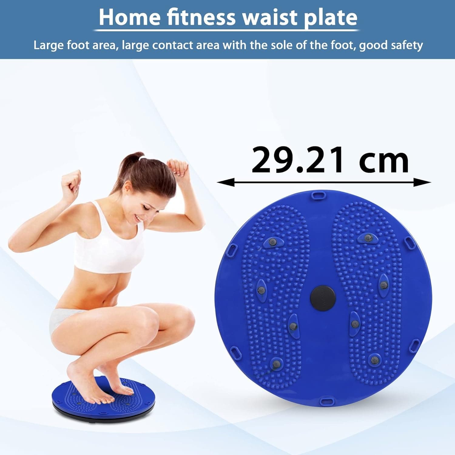 Magnetic Waist Twisting Disc With Acupressure Massage – Anti-Slip Balance Board For Home Fitness thumbnail 6