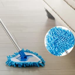 Stainless Steel Road Adjustable Triangle Mop Used for Cleaning Dusty and Wet Floor Surfaces and Tiles.