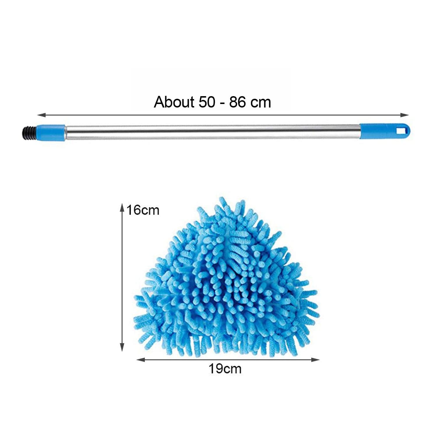 Stainless Steel Road Adjustable Triangle Mop Used for Cleaning Dusty and Wet Floor Surfaces and Tiles. thumbnail 3