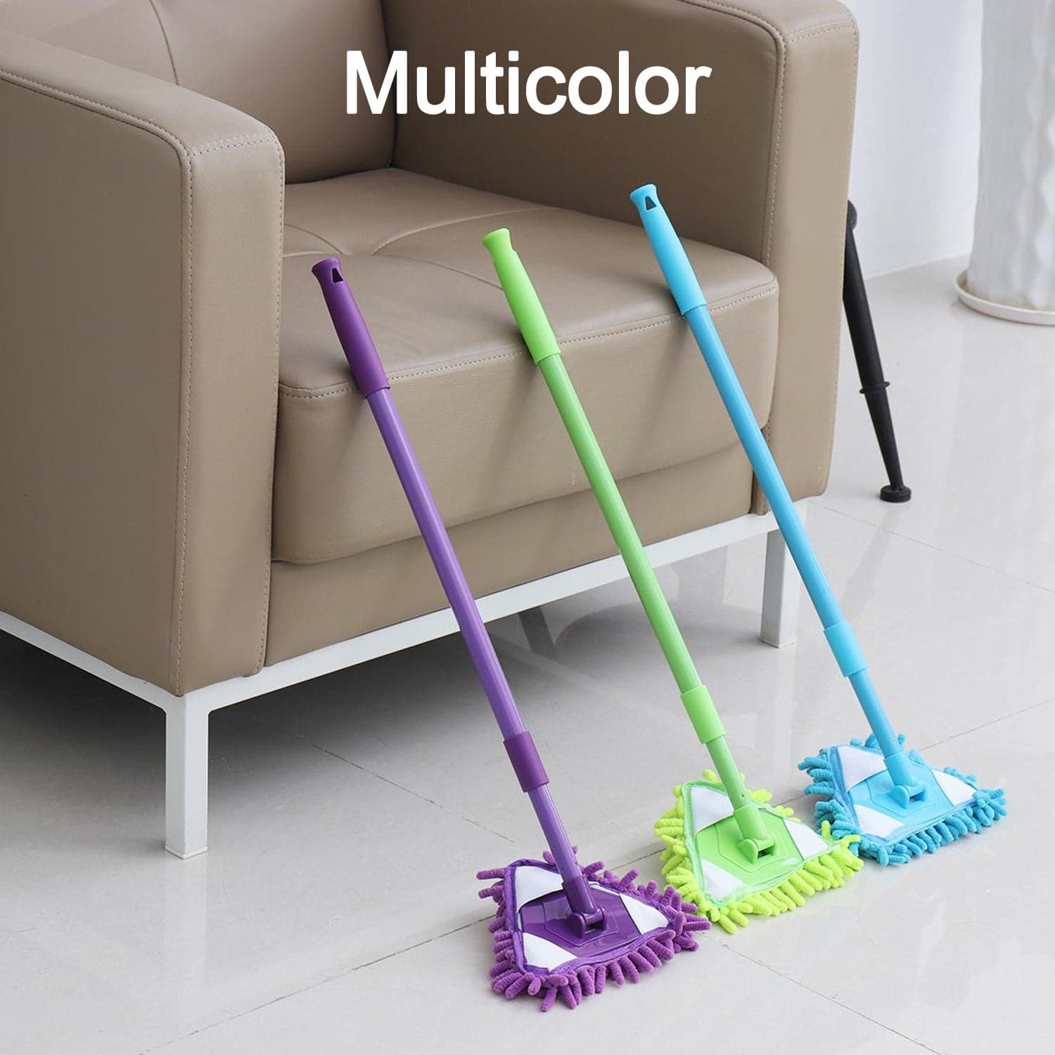Stainless Steel Road Adjustable Triangle Mop Used for Cleaning Dusty and Wet Floor Surfaces and Tiles. thumbnail 7
