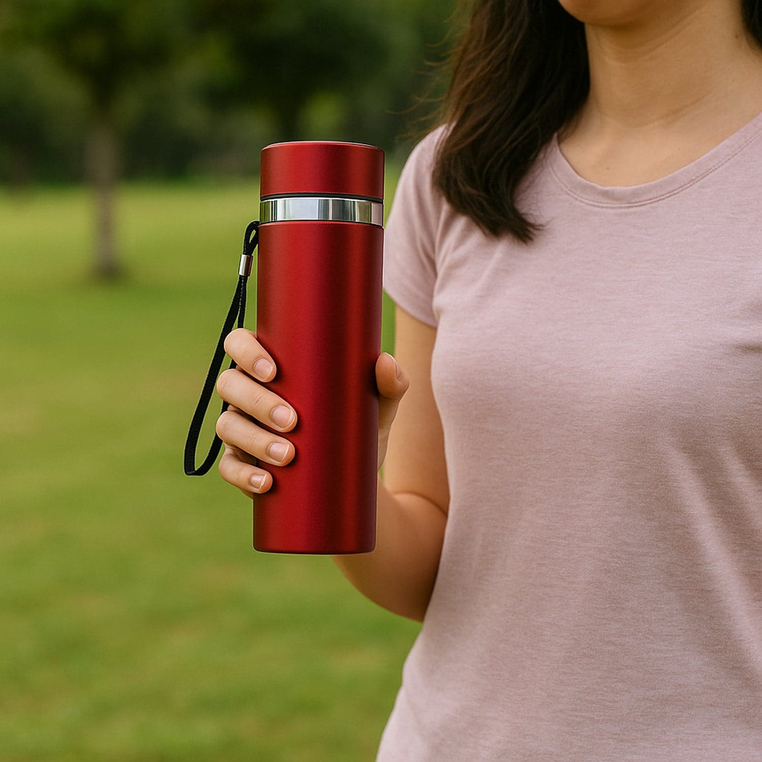 Double Walled Vacuum Insulated Water Bottle | (600 ml Approx) thumbnail 6