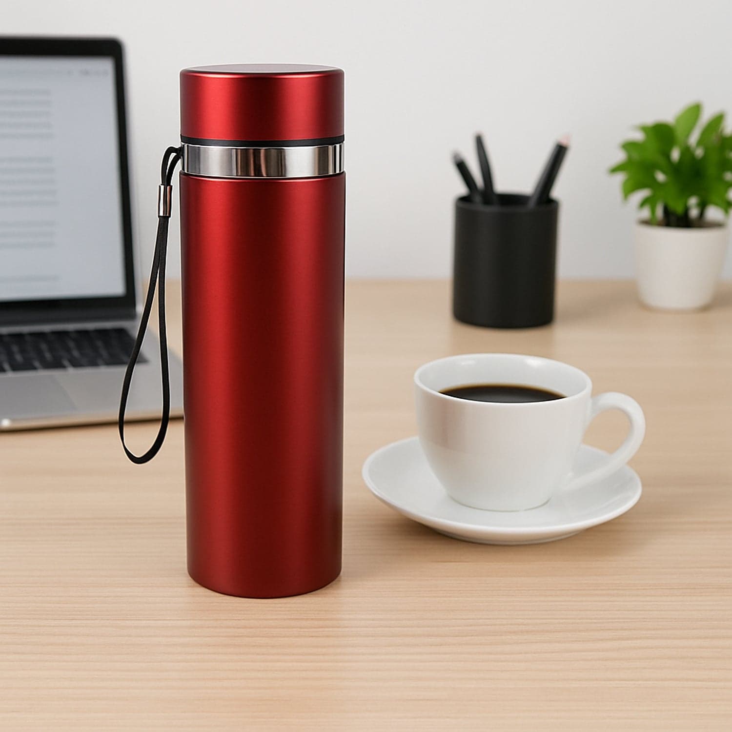 Double Walled Vacuum Insulated Water Bottle | (600 ml Approx) thumbnail 7