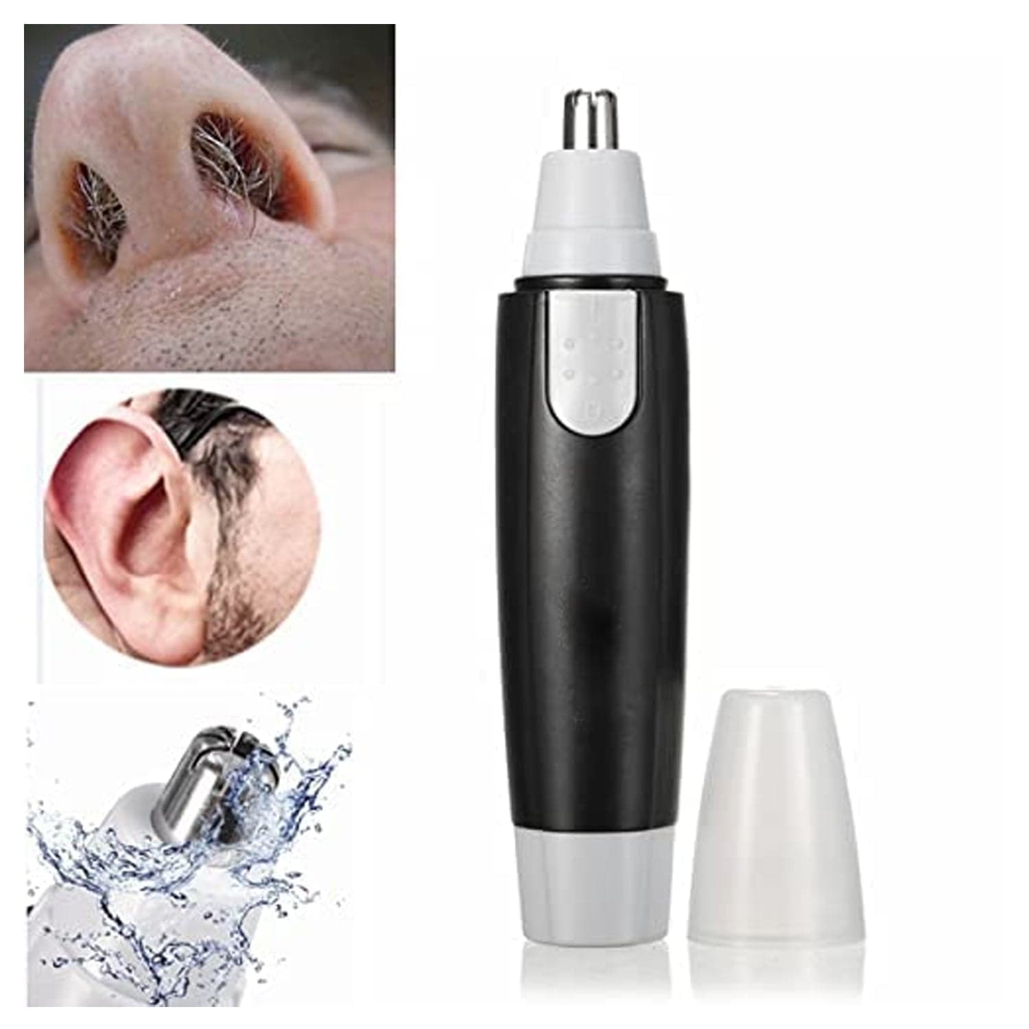 Sharp Steel Battery-Operated Ear and Nose Hair Trimmer thumbnail 1